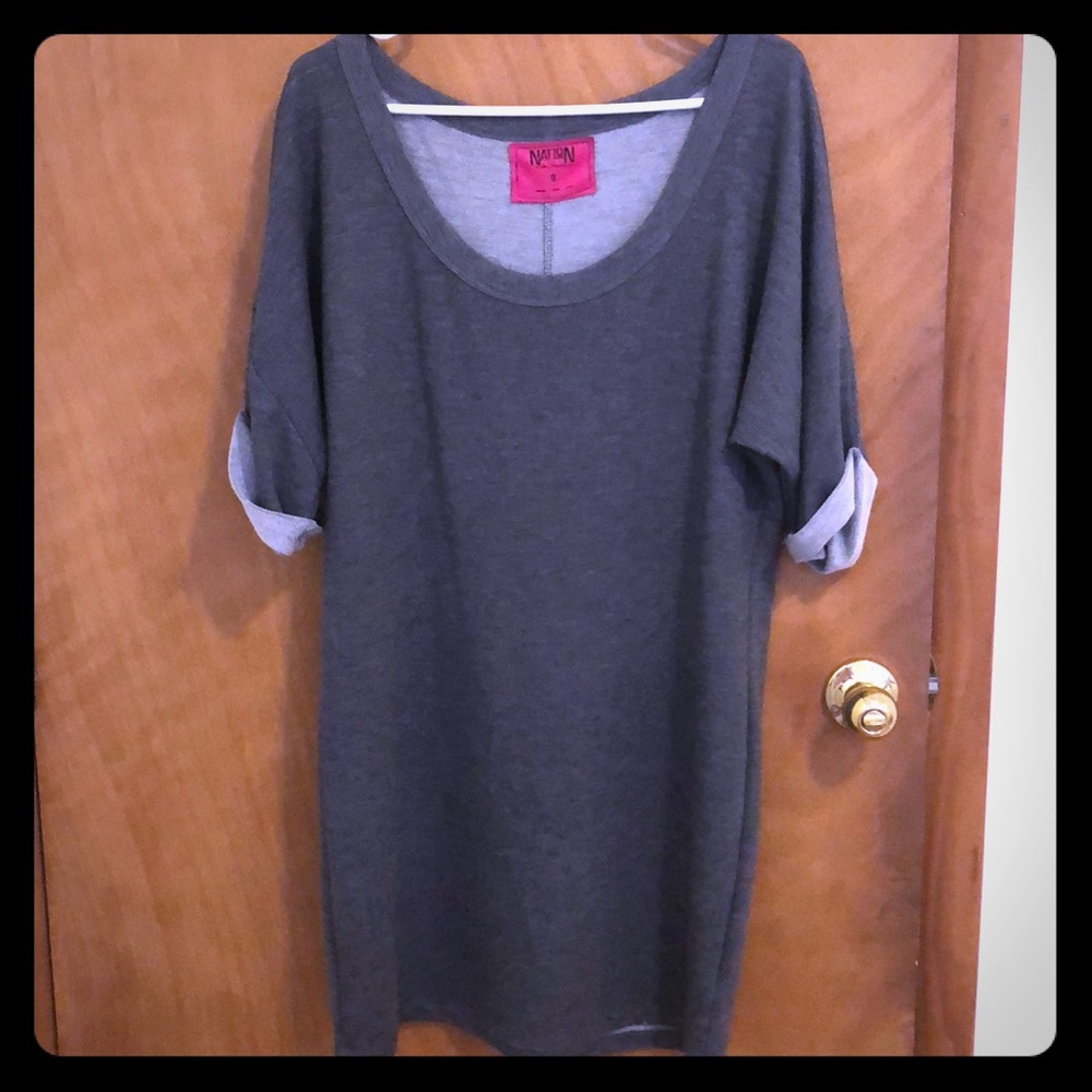 Soft Grey Sweater Dress